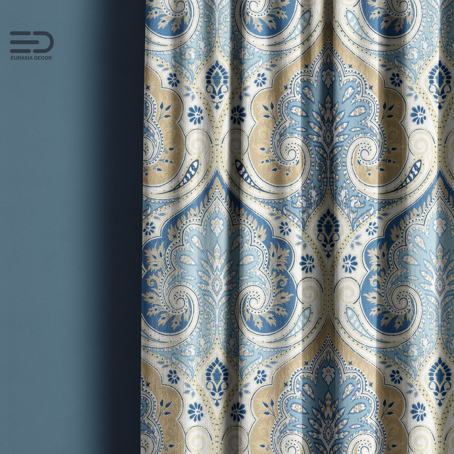 Royal Noor Damask - Decorative Printed Fabric