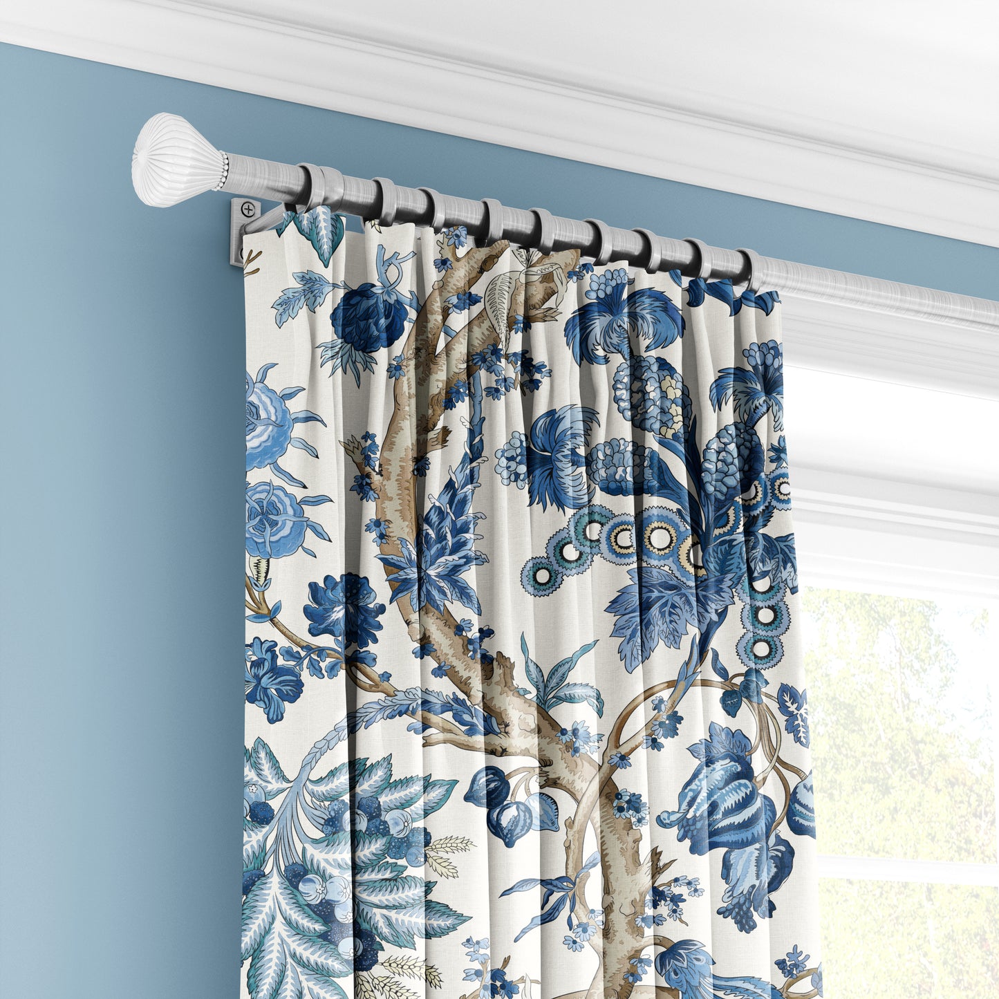 Delft Meadow - Decorative Printed Fabric