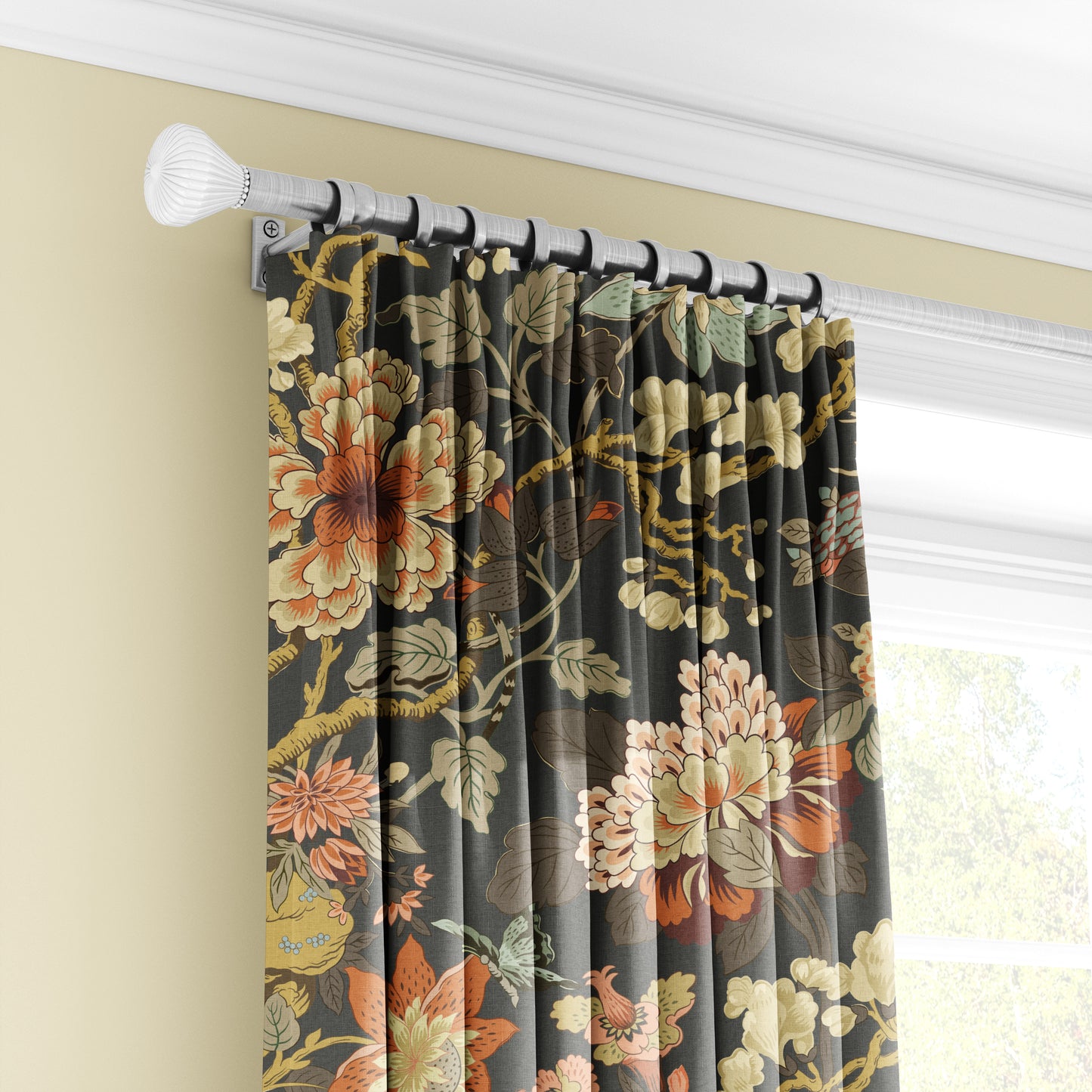 Twilight Blossom - Decorative Printed Fabric