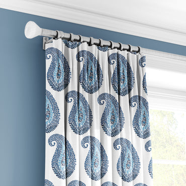 Indigo Teardrop - Decorative Printed Fabric