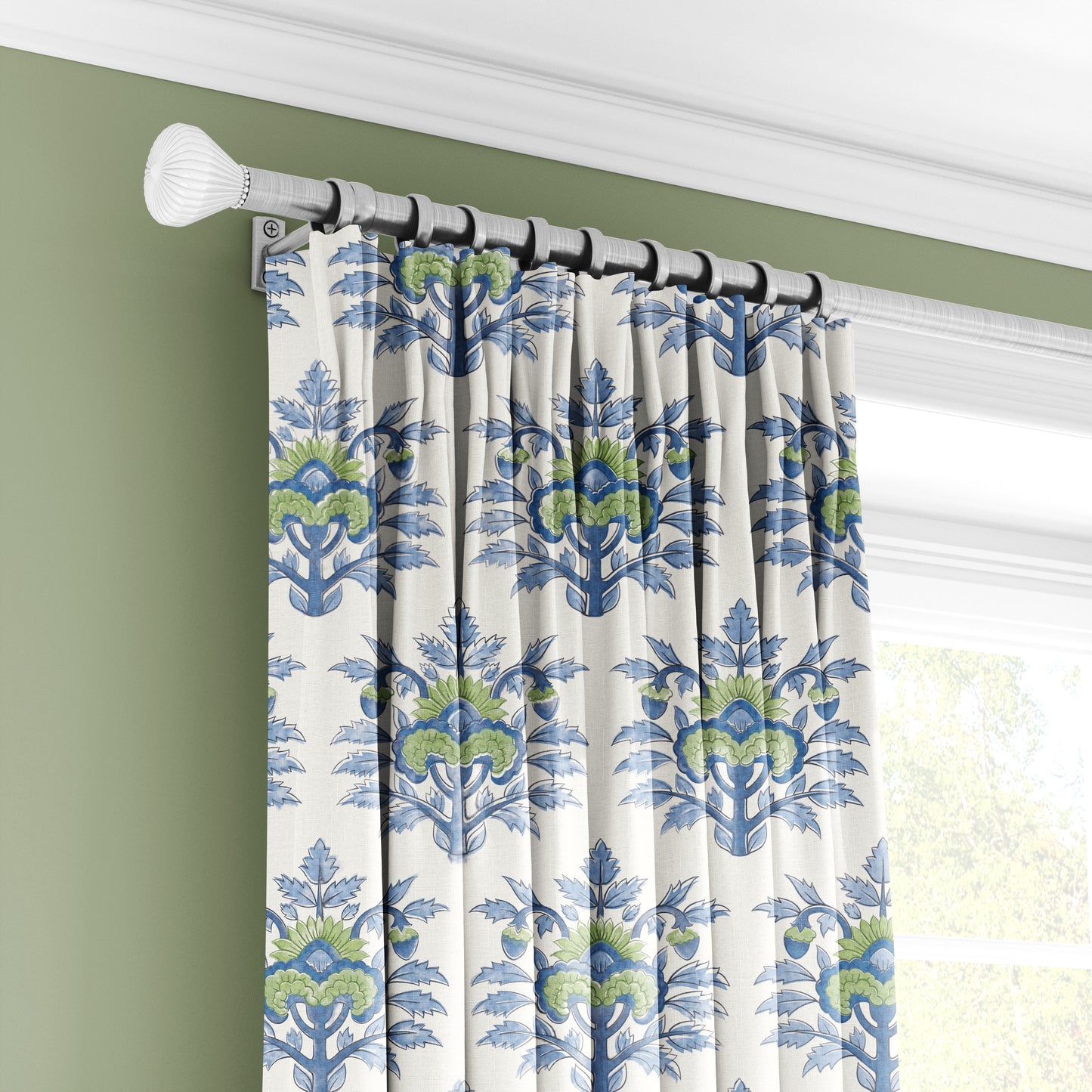 Floral Medley Motif - Decorative Printed Fabric