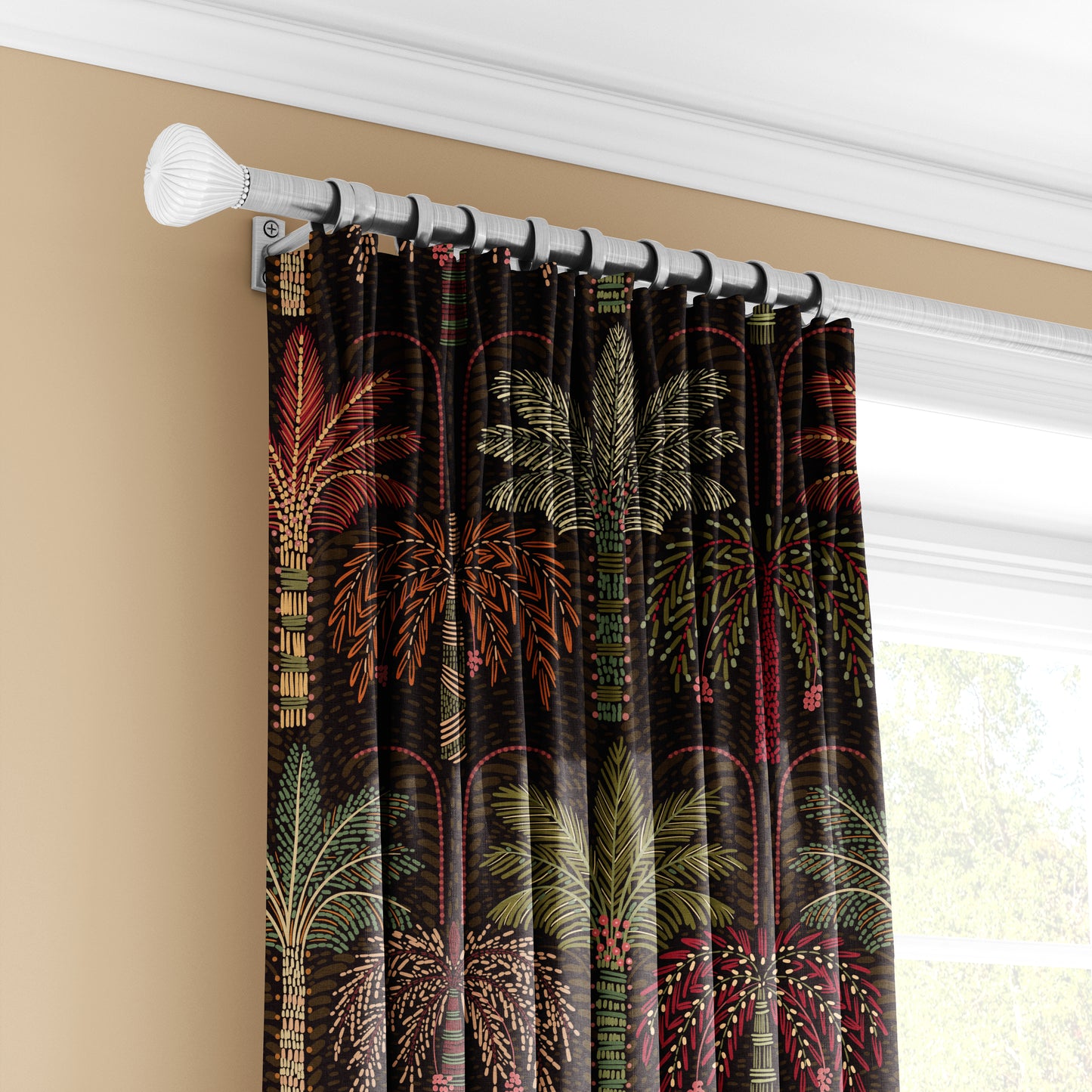 Tropical Palm Grove - Decorative Printed Fabric