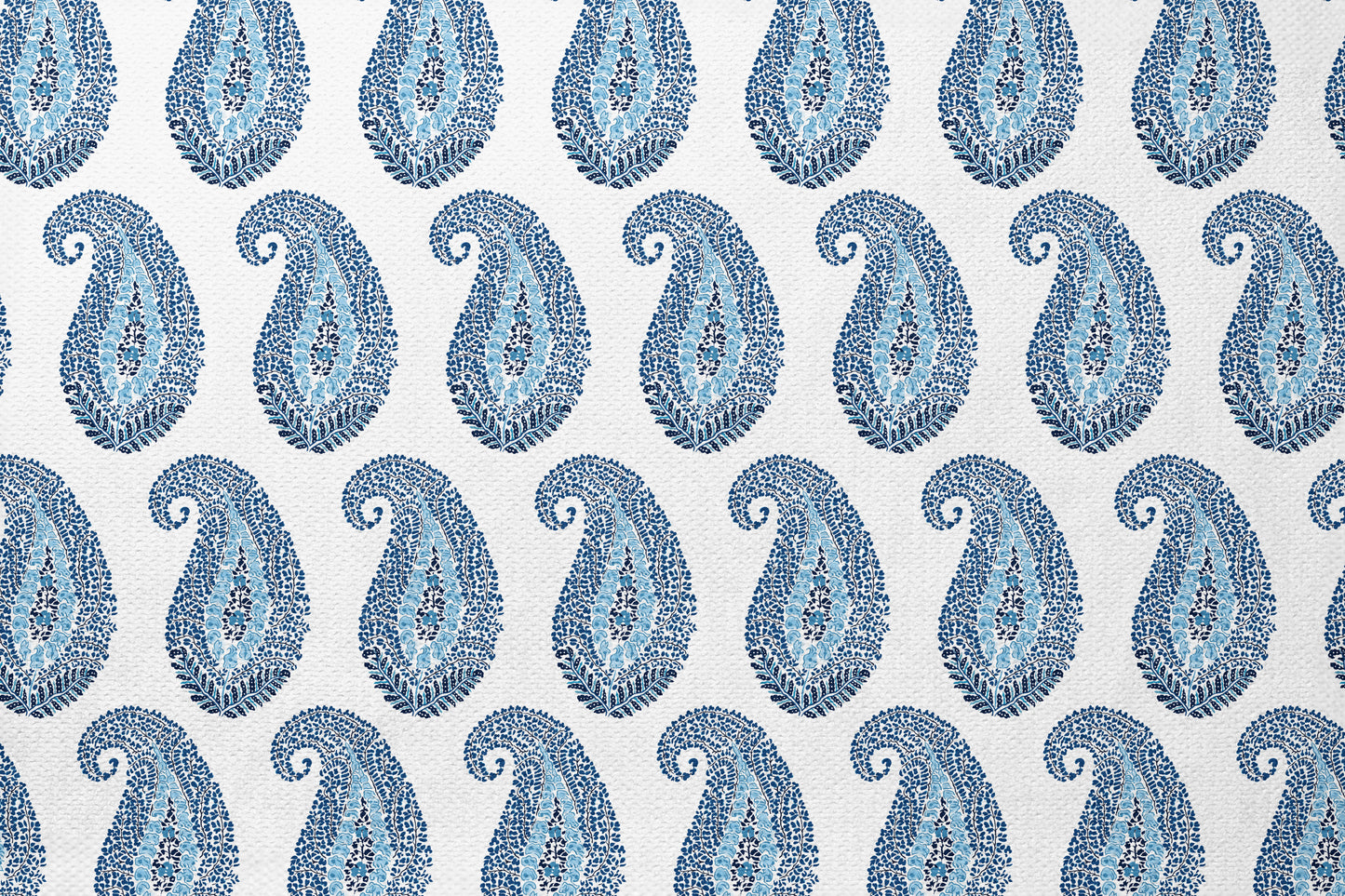 Indigo Teardrop - Decorative Printed Fabric