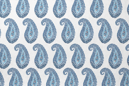 Indigo Teardrop - Decorative Printed Fabric