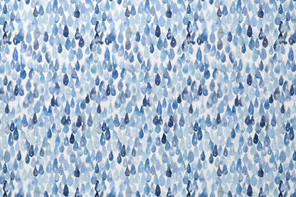 Monsoon Raindrops - Decorative Printed Fabric